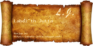 Labáth Jutta névjegykártya